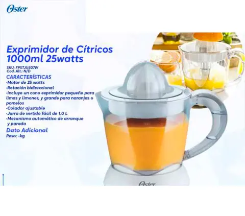 Exprimidor de Citricos 1000ml 25watts (Oster)