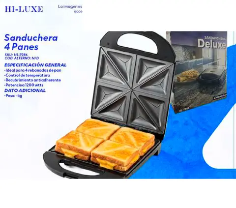 Sanduchera 4 Panes