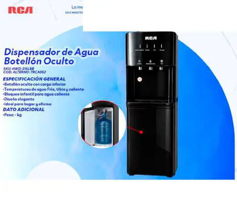 Dispensador de Agua Botellón Oculto (RCA)
