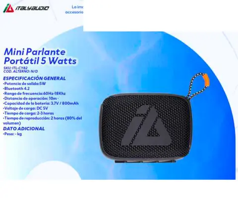 Mini Parlante Portátil 5 Watts