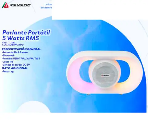Parlante Portátil 5 Watts RMS