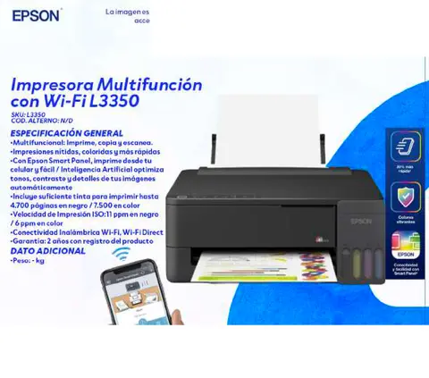 Impresora Multifunción con Wi-Fi L3350