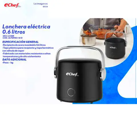 Lonchera eléctrica 0.6 litros