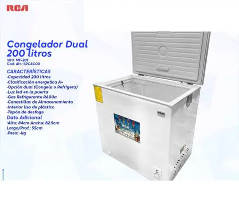 Congelador Dual 200 Litros (RCA)