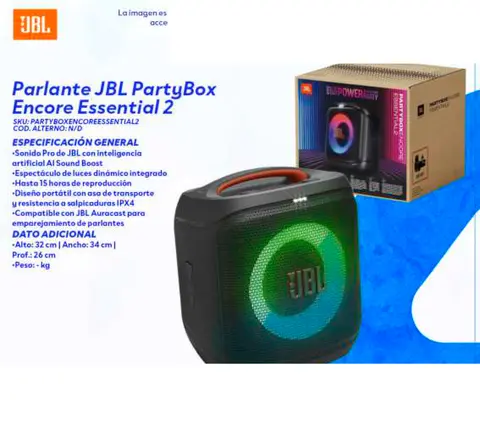 Parlante JBL PartyBox Encore Essential 2