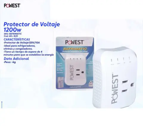 Protector de Voltaje 1200w (REFRIMATIC)