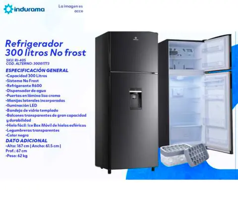 Refrigerador 300 litros No frost (Indurama RI-405)