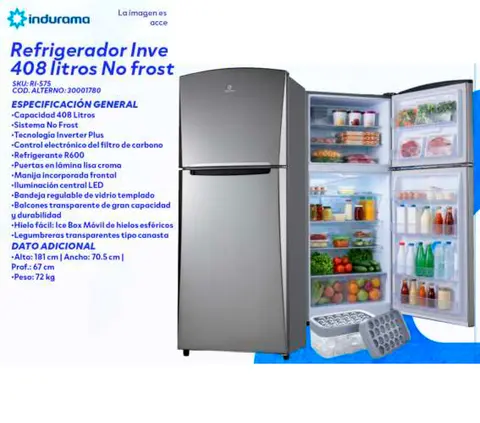 Refrigerador Inverter Plus 408 litros No frost