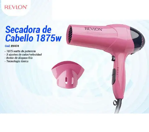Secadora de Cabello 1875w (RV474)