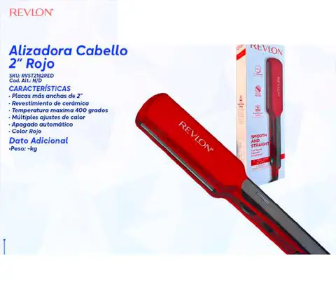 Alizadora Cabello 2" Rojo