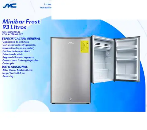 Minibar Frost 93 litros (UMCO)