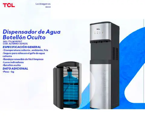 Dispensador de Agua Botellón Oculto (TCL)