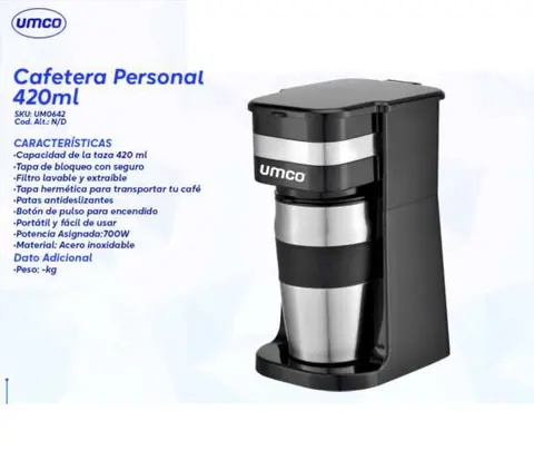 Cafetera Personal 420ml