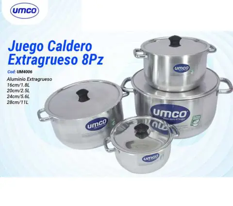Juego Caldero Extragrueso 8Pz