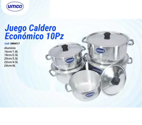 Juego Caldero Económico 10Pz