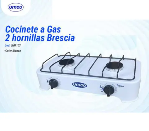 Cocinete a Gas 2 hornillas Brescia (UMCO UM7107)