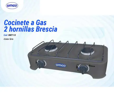 Cocinete a Gas 2 hornillas Brescia (UMCO UM7112)