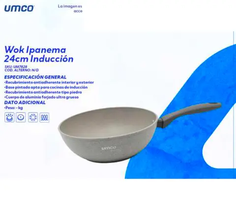 Wok Ipanema 24cm Inducción