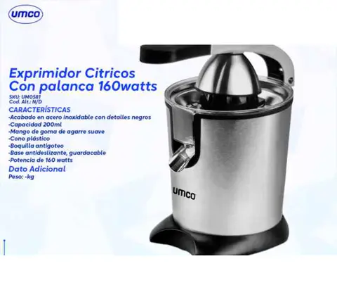 Exprimidor de Cítricos con palanca 160 W