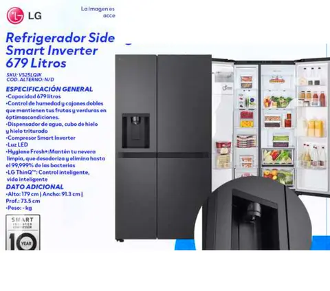 Refrigerador Side by Side Smart Inverter 679 Litros