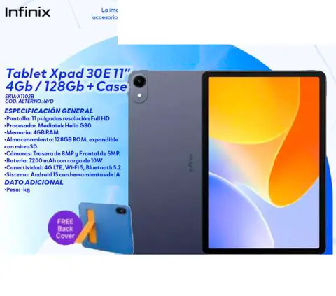 Tablet Xpad 30E 11" 4Gb / 128Gb + Case