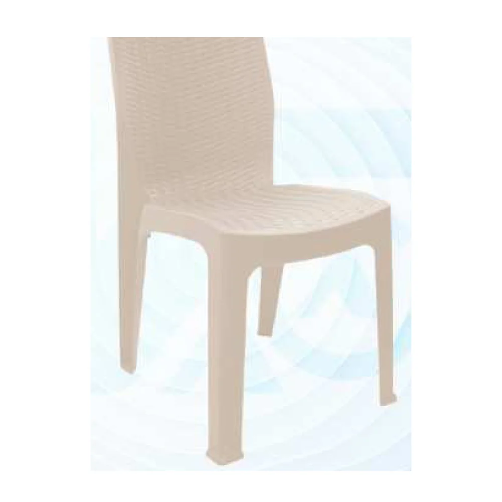 Silla Ratán Corsa Sin Brazos Beige