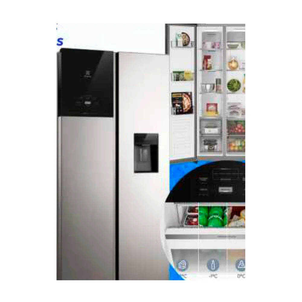 Refrigerador No Frost Side by Side 430 Litros (Electrolux ERS44F3Q5BI)