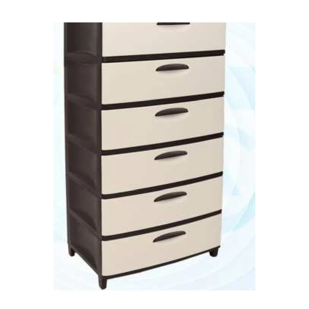 Cajonera Súper Nova 6p Beige/Café