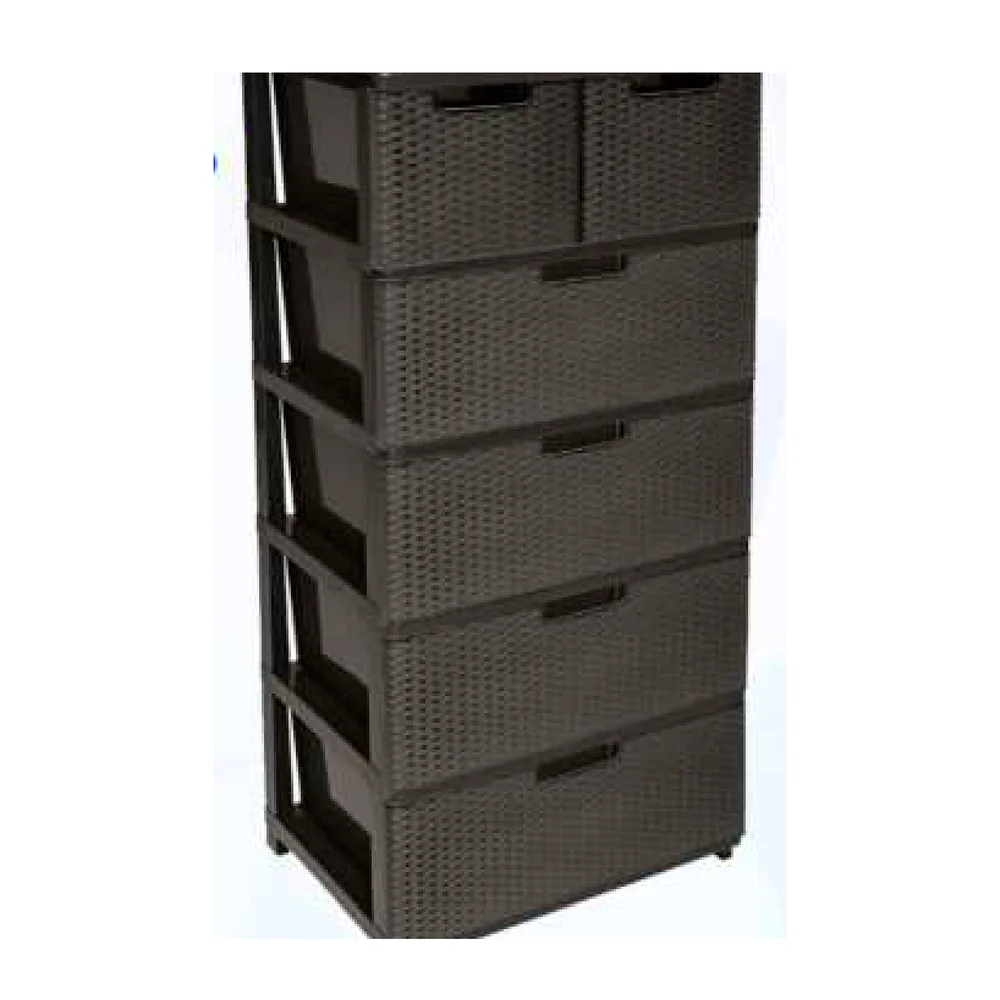 Cajonera Suprema Dúo Ratán 5P Café