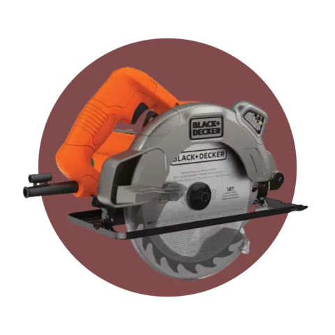 Sierra circular Black & Decker de 13 amperios con láser