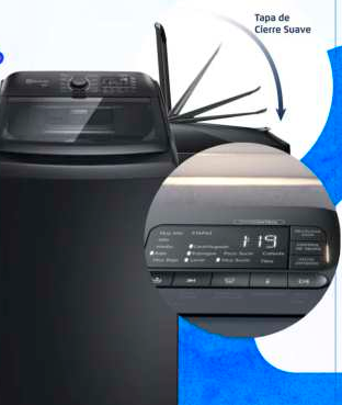 Lavadora Digital Premiun Care 22kg Con Tapa Cierre Lento