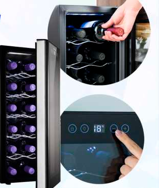 Vinera 12 Botellas Con Panel Digital Led