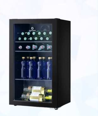 Mini Vitrina Exhibidor 91 Litros Negro