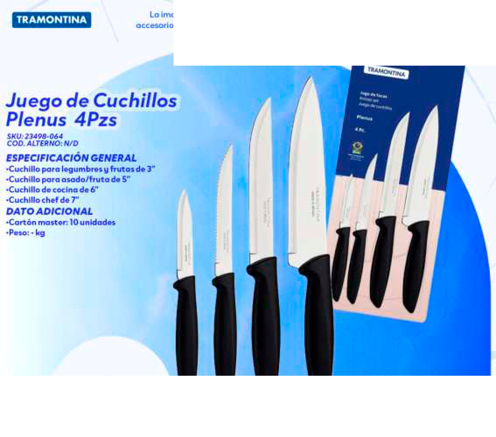 Juego de Cuchillos Plenus 4Pzs