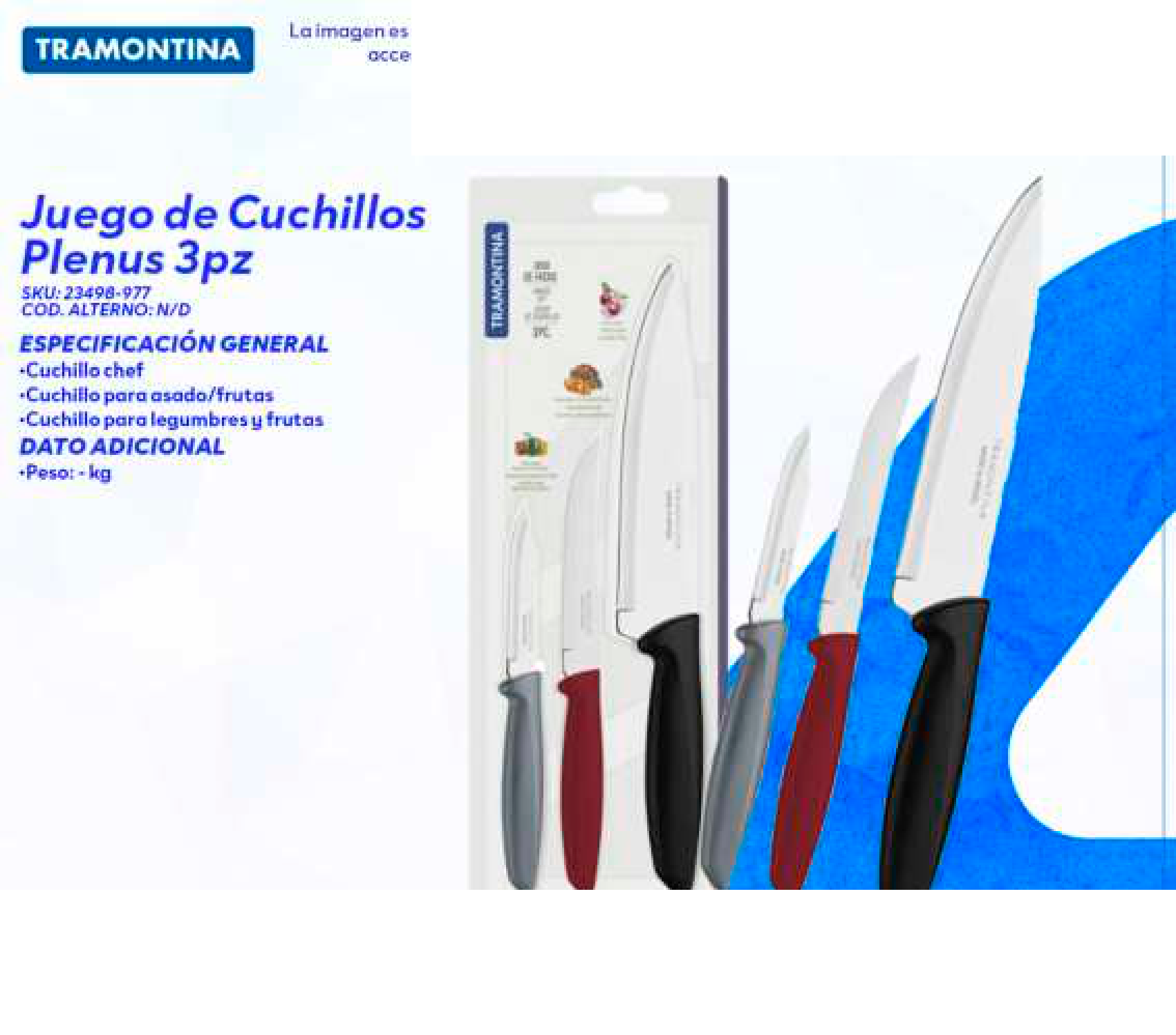 Juego de Cuchillos Plenus 3pz