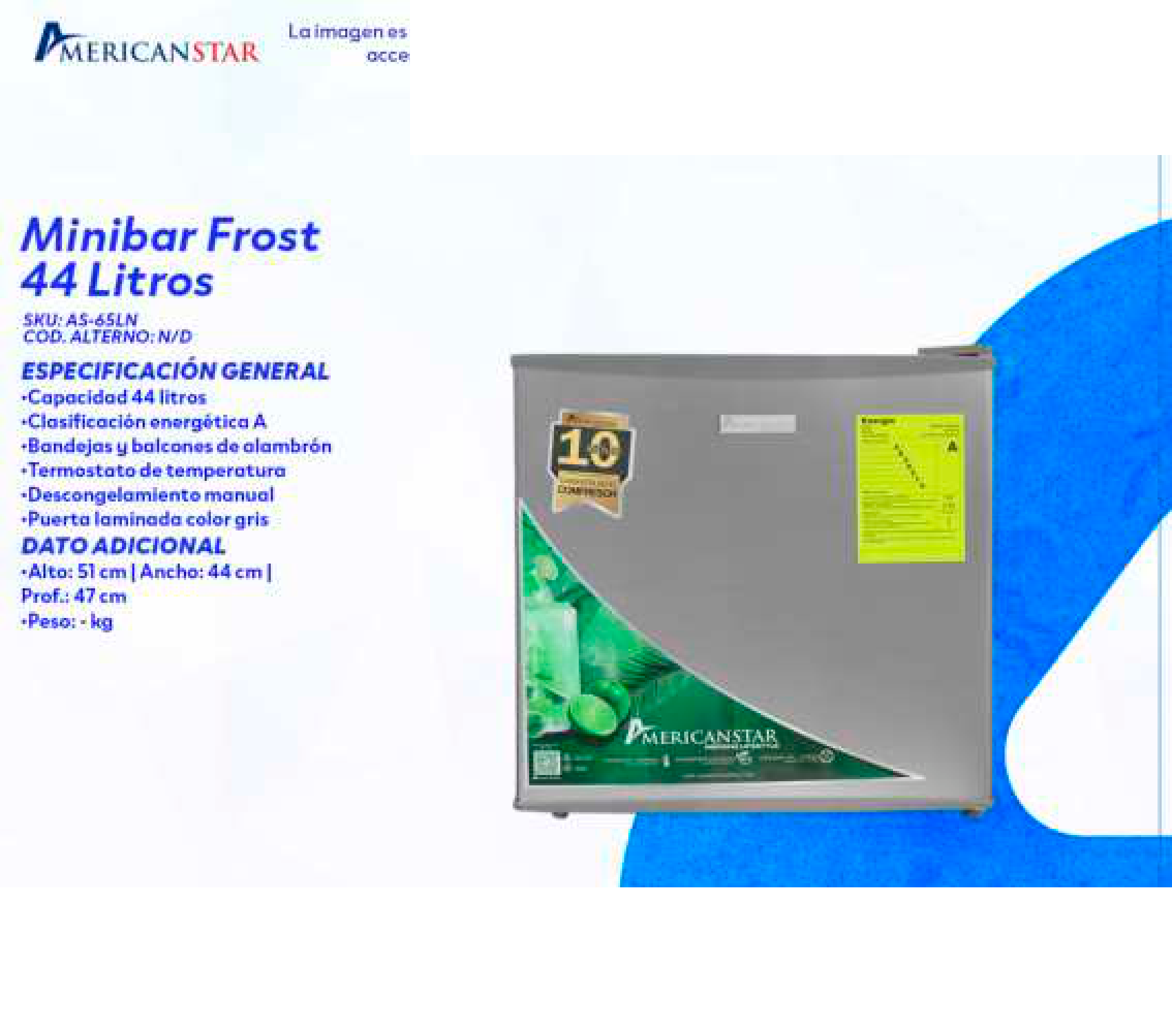 Minibar Frost 44 Litros