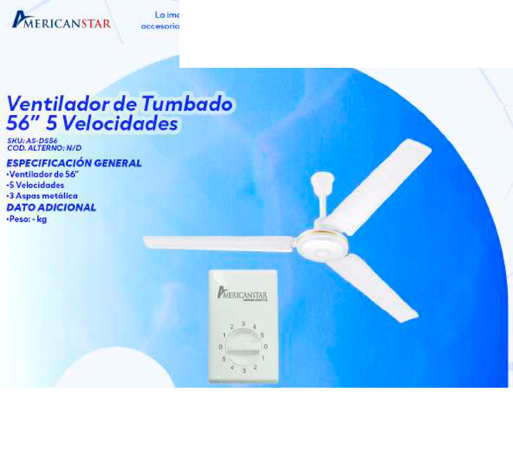 Ventilador de Tumbado 56