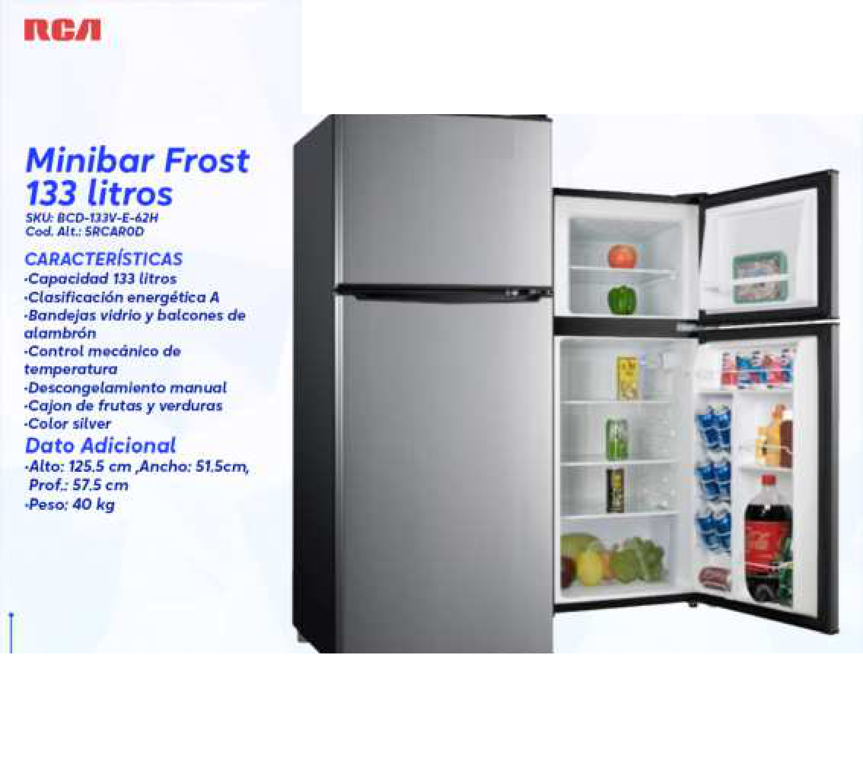 Minibar Frost 133 litros