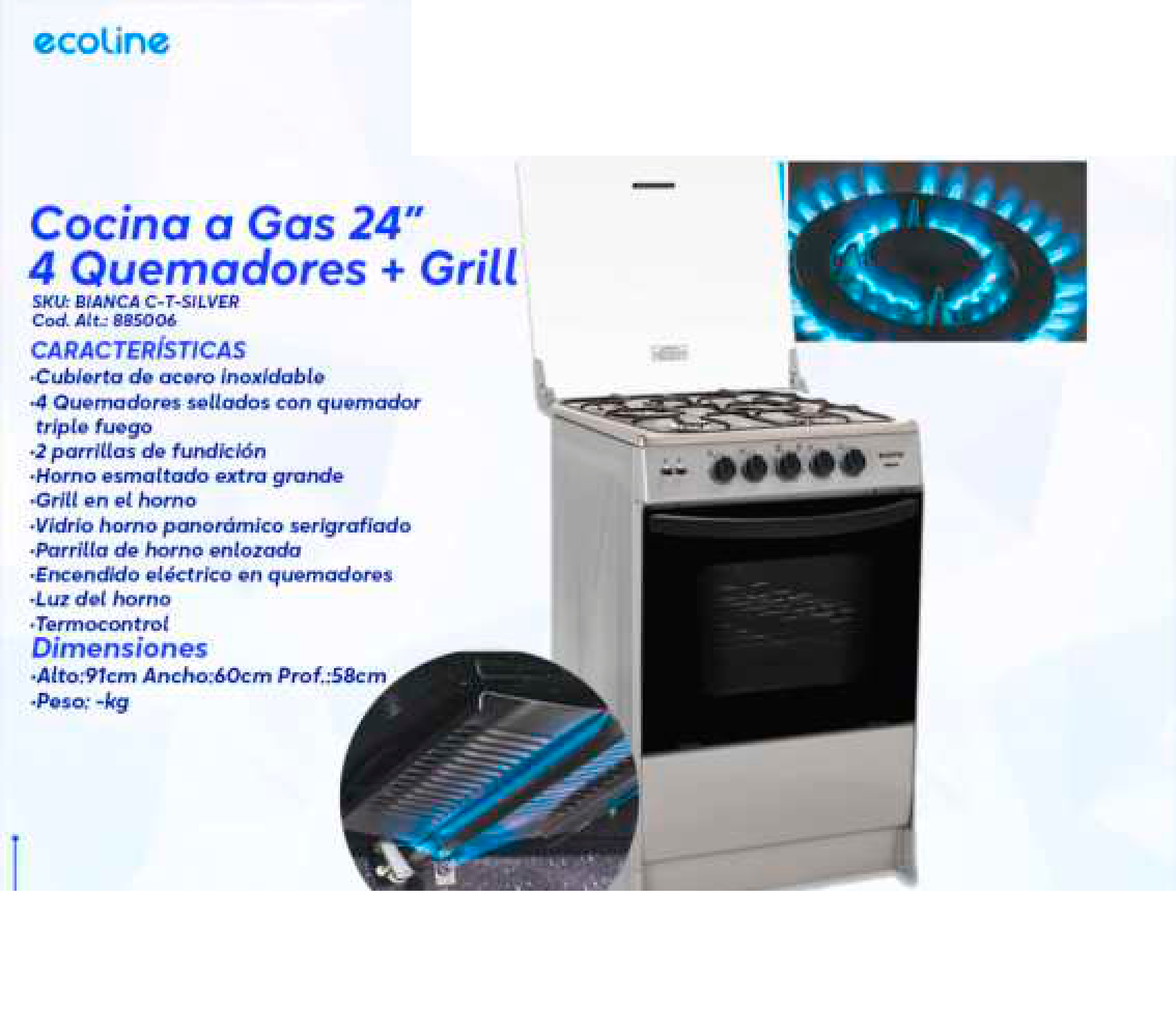 Cocina a Gas 24