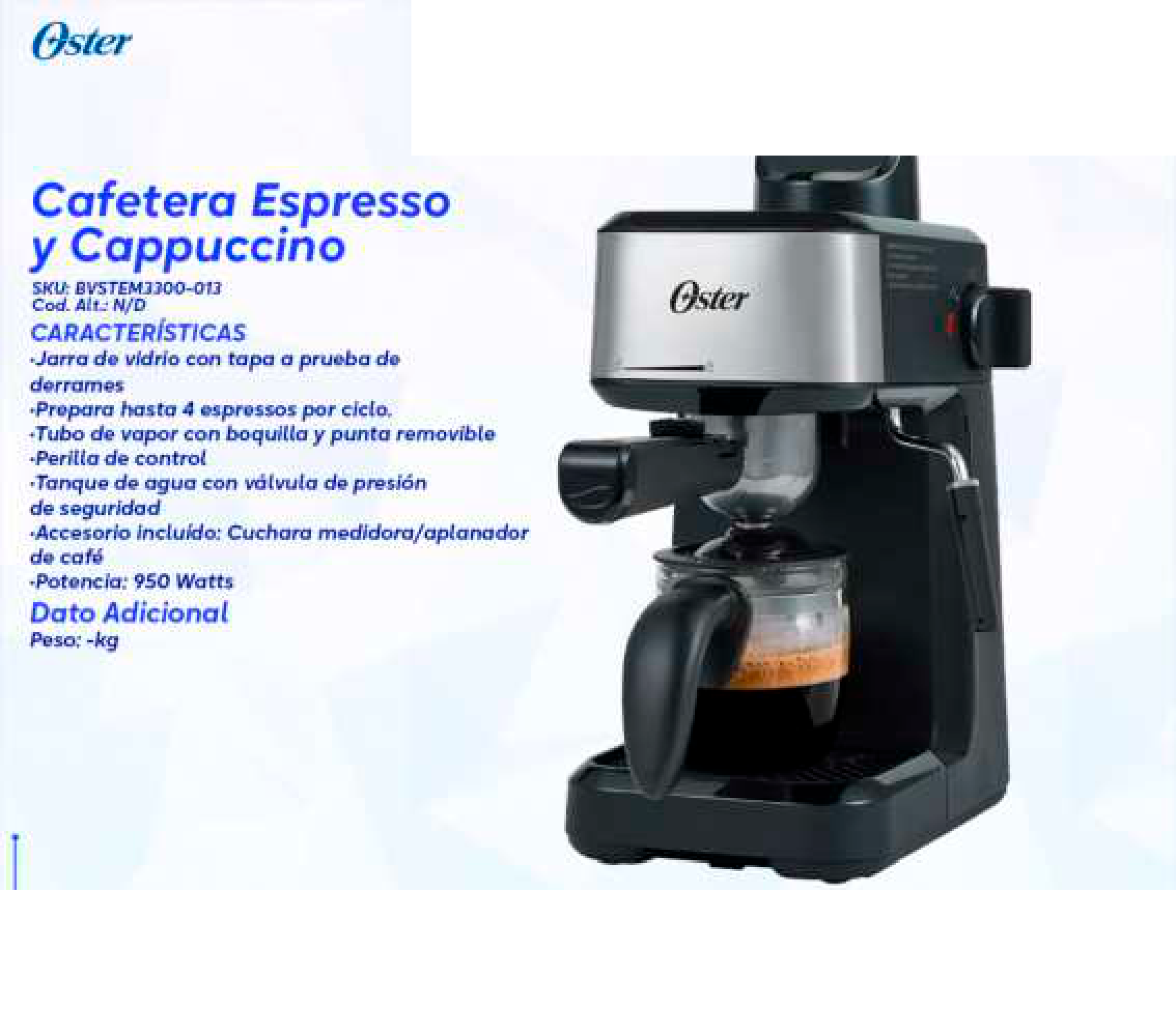 Cafetera Espresso y Cappuccino