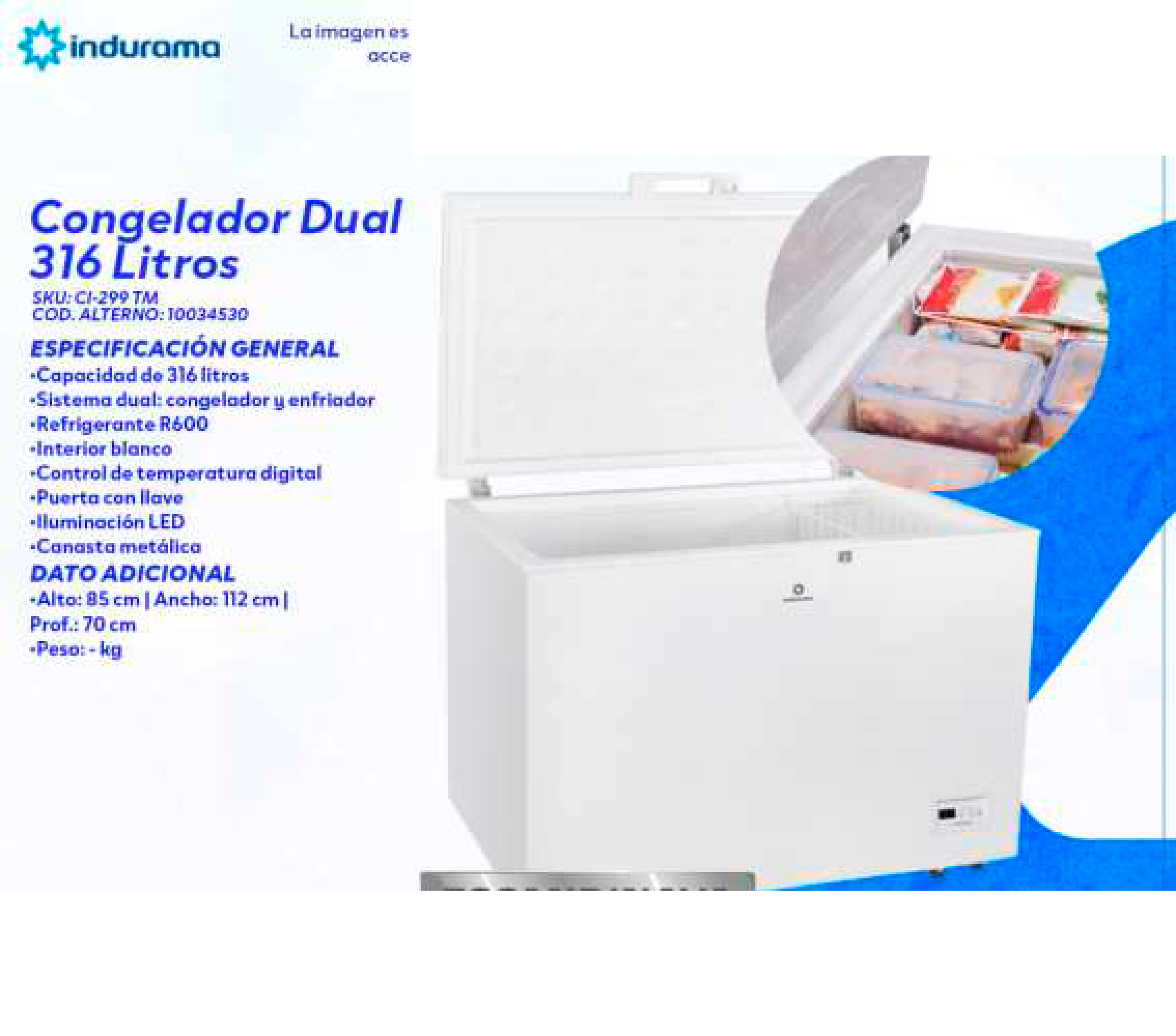 Congelador Dual 316 Litros