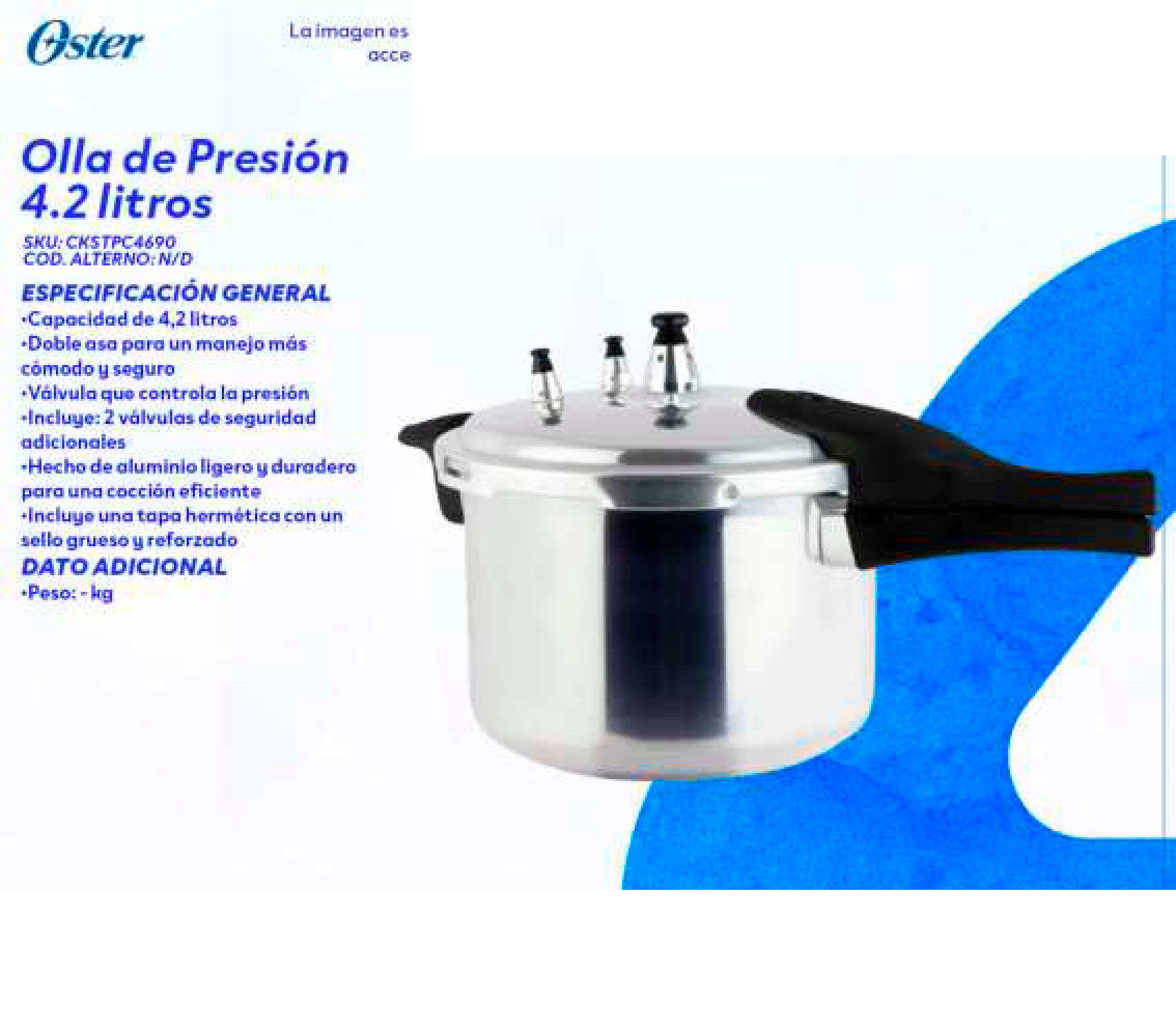 Olla de Presión 4.2 litros