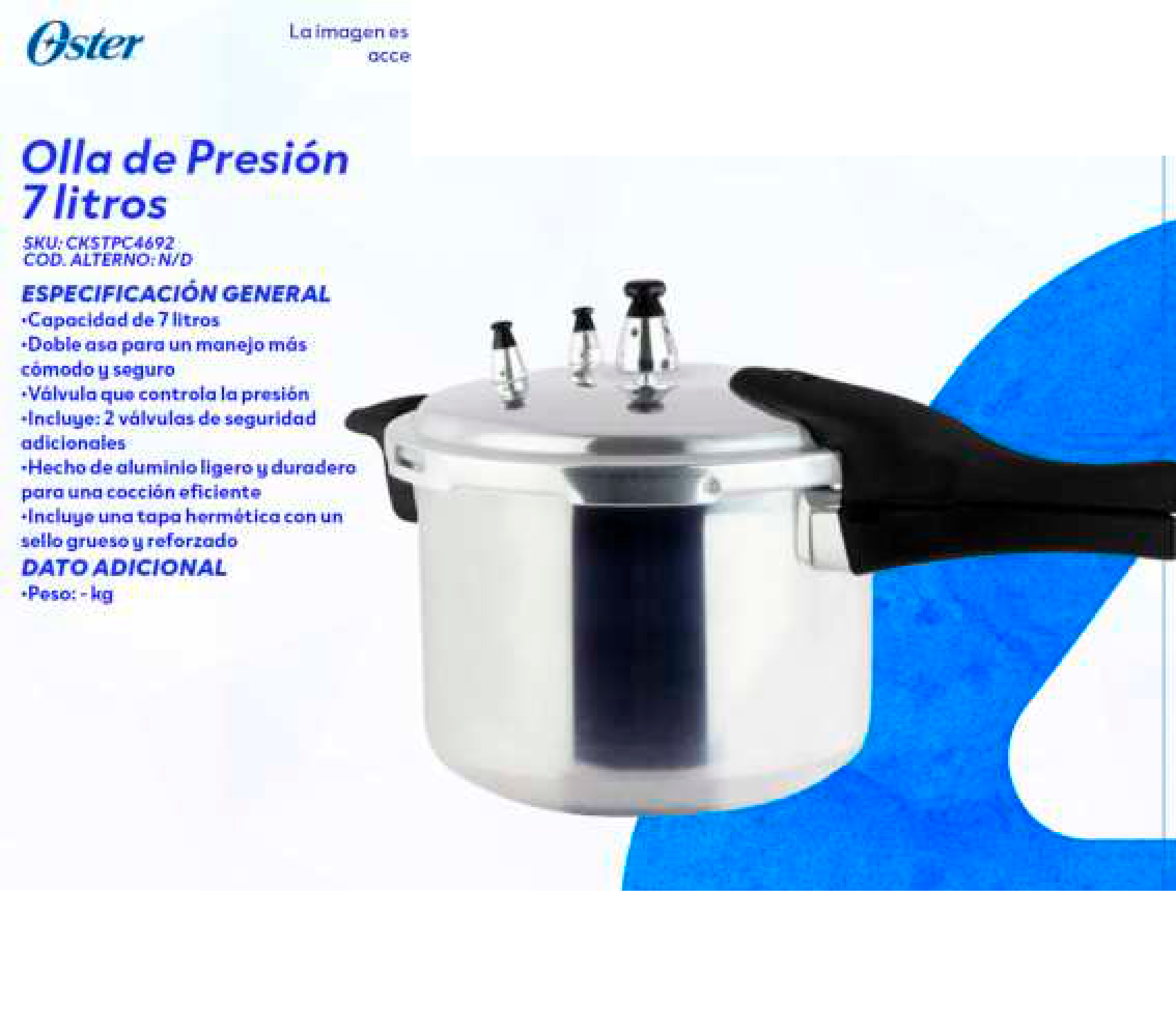 Olla de Presión 7 litros