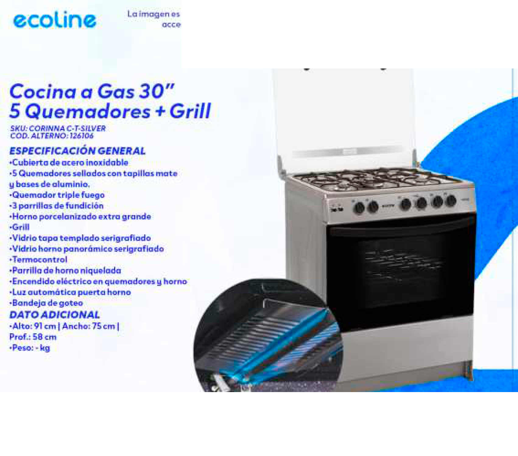 Cocina a Gas 30