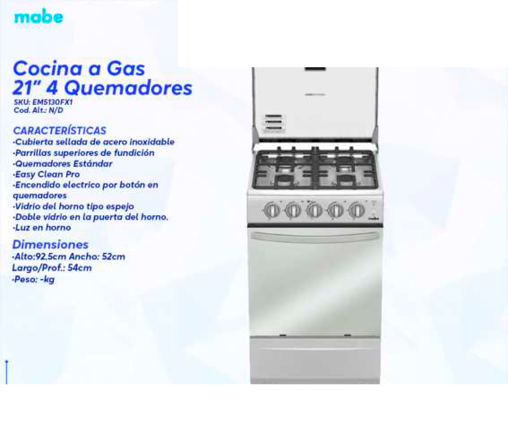 Cocina a Gas 21