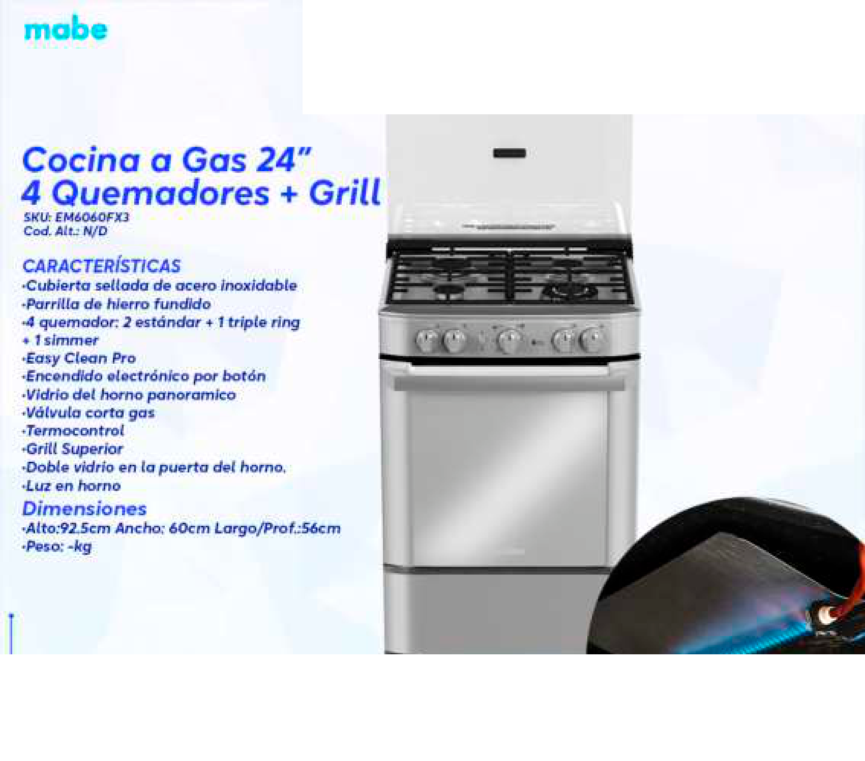 Cocina a Gas 24