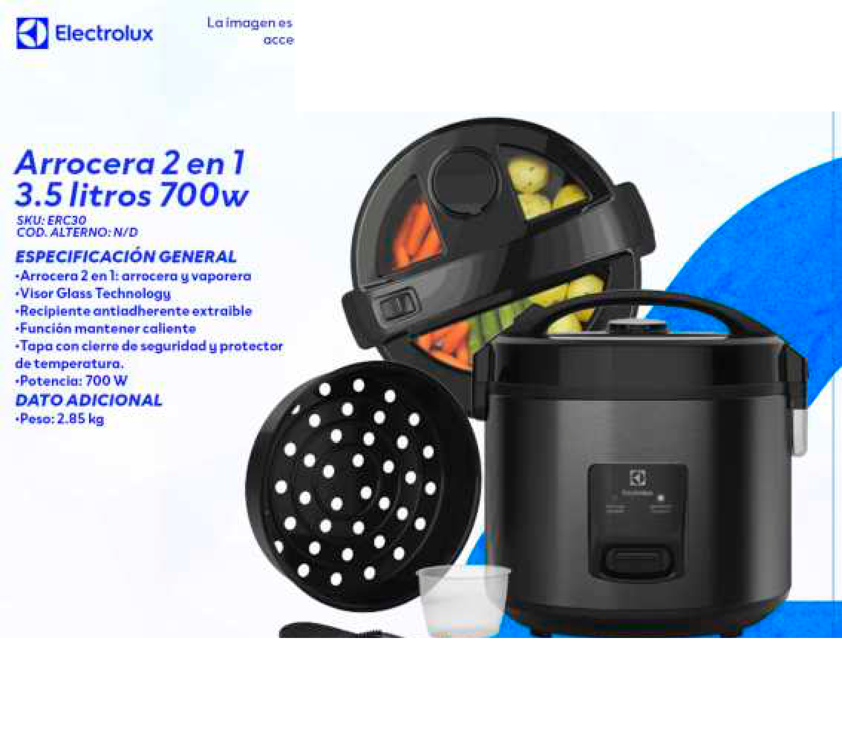 Arrocera 2 en 1 3.5 litros 700w
