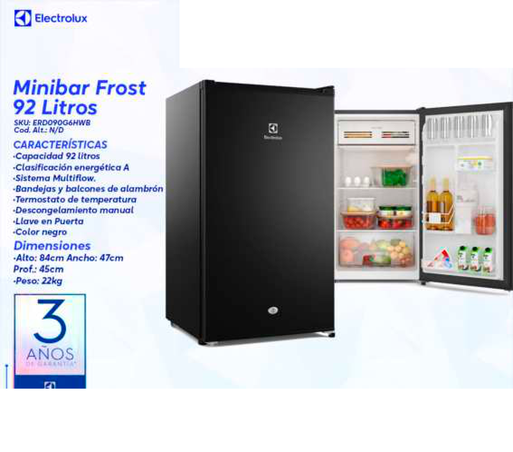 Minibar Frost 92 Litros