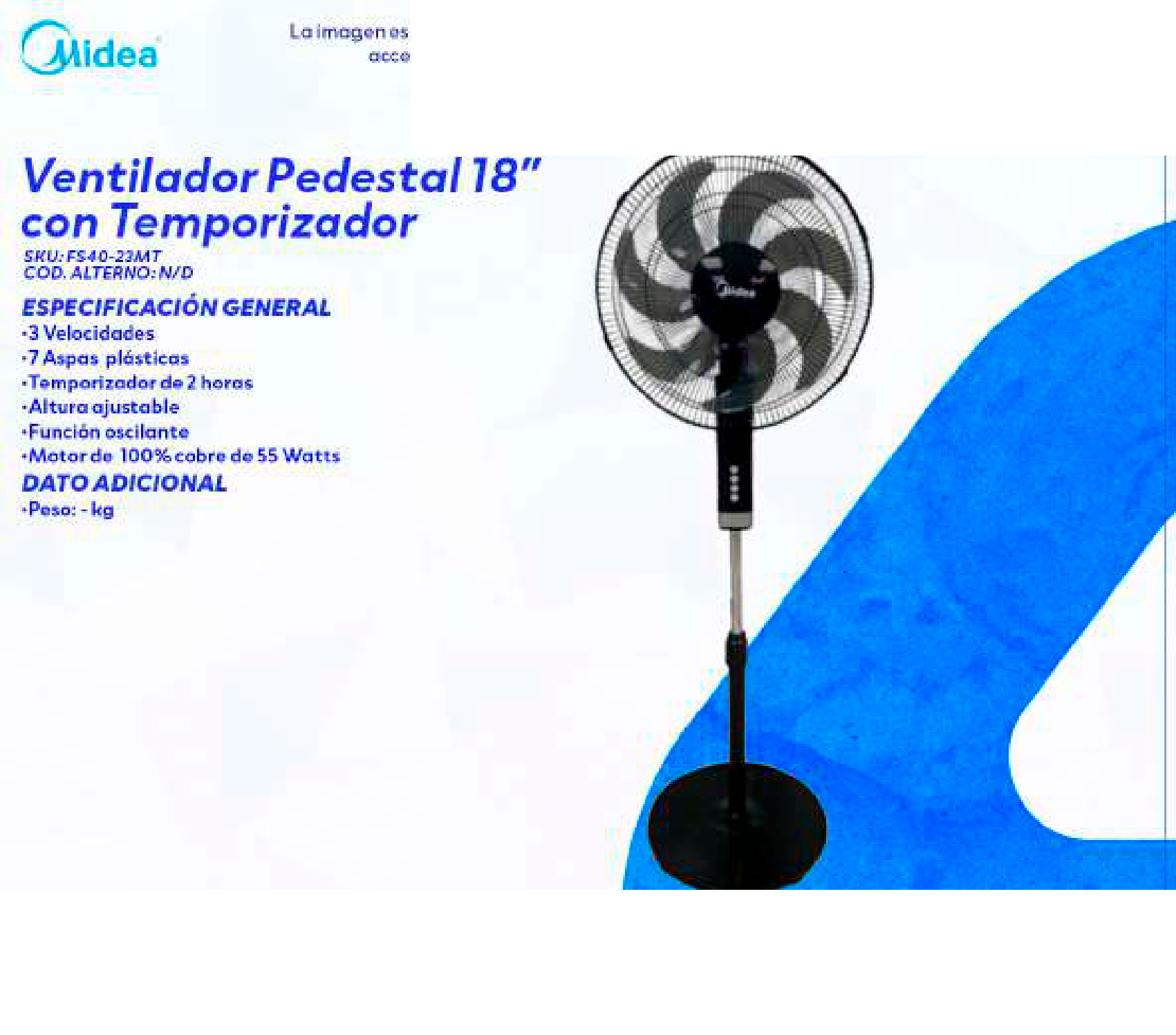 Ventilador Pedestal 18