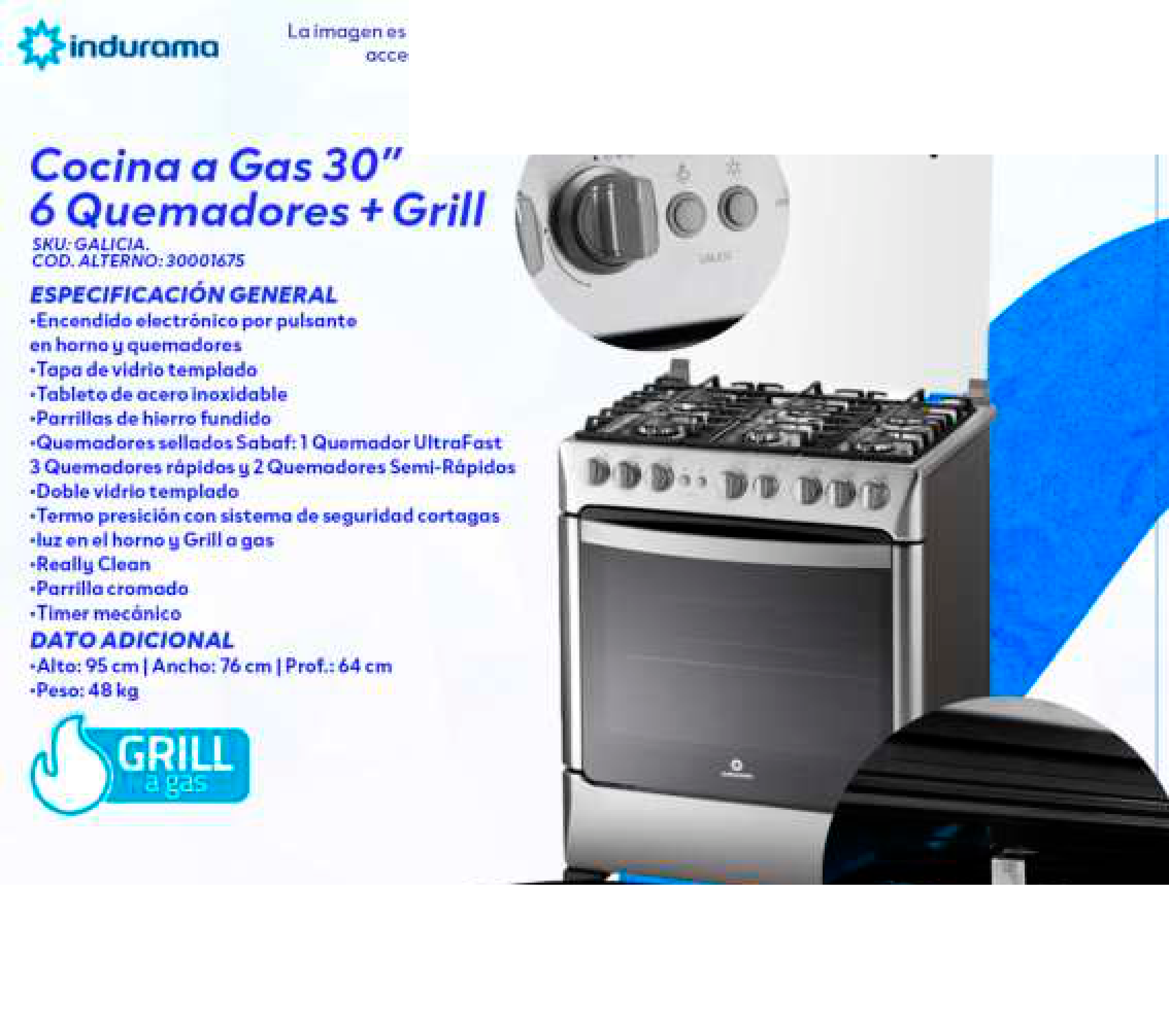 Cocina a Gas 30